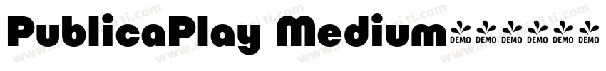 PublicaPlay Medium字体转换